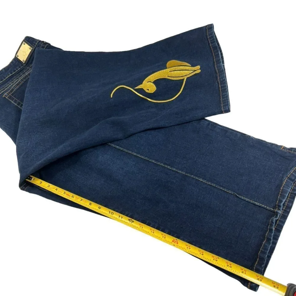 Y2K Baby Phat High Rise Cropped Flare Capri Jeans 24